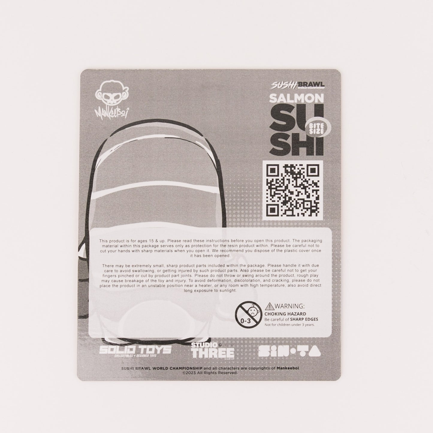 Sushi Brawl: Salmon Sushi (Bite Sized)