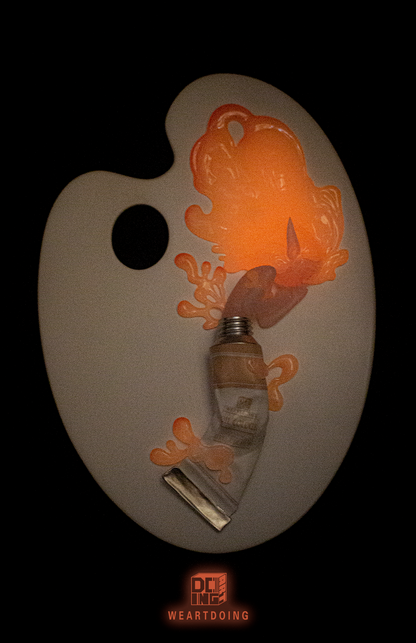 WeArtDoing The Sleeping Beauty of Color - Orange (GID) - by Sank Toys