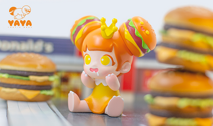 Yaya - Burger - Orange - by MoeDouble